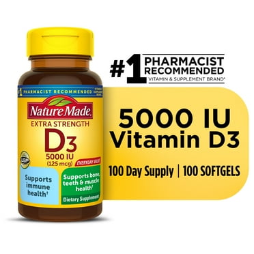 Puritan's Pride Vitamin D3 5000 IU - Walmart.com