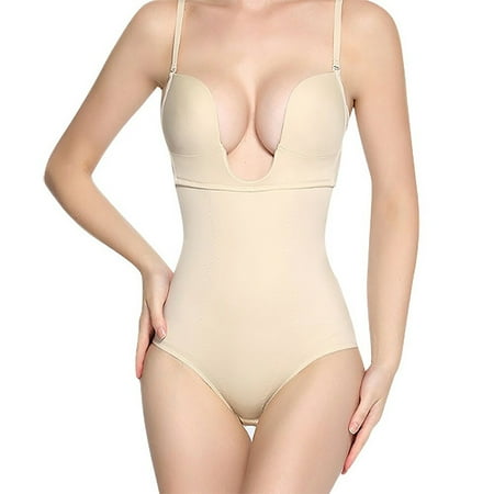 outfmvch womens underwear shapewear for women invishaper halft backbody shaper bra plus size backless built in bra tummy control shapewear bras for women