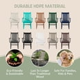 thumbnail image 4 of WestinTrends Malibu Classic Outdoor Dining Chairs with Arms, All Weather Poly Lumber Adirondack Patio Chairs Restaurant Bistro Chairs Support 350 LBS, Arched Backrest and Curved Seat, Sand, 4 of 11