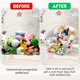 thumbnail image 5 of Funda de puf transparente para almacenamiento animales peluche niños, extra grande, resistente al agua, con cierre, silla PVC y X-Large, 5 of 7