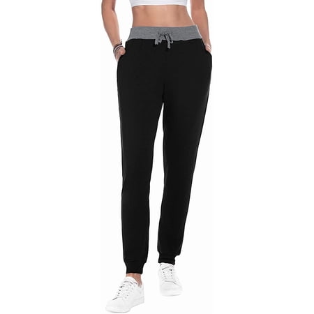 JuneFish Women Joggers Cozy Sweatpants Tapered Active Yoga Lounge Track Pants with Pockets