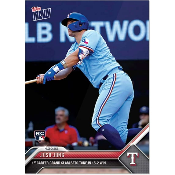 MLB 2023 Topps Now Josh Jung #213 (Rookie, 1st Career Grand Slam)