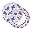 thumbnail image 2 of Kll Ornamental Turtles Round Bar Chair Cushion Cover 13 Inch,Bar Stool Protector With Elastic, Soft Washable, 2 of 7