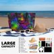 thumbnail image 5 of Easygdp Bright Universe Bolsa de Viaje de Playa de Gran Capacidad, Bolsa Tote Perfecta para la Playa, Escapadas de Fin de Semana y Viajes, 5 of 7