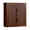 Brown, variant on Teamson Home Hatteras Modern 2-Door Wall Cabinet, Storage with Rattan Doors, Solid Wood Frame & Wall Mount, Espresso