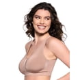 thumbnail image 3 of Paramour by Felina | Body Smooth Seamless Wireless Bralette 2-Pack (Black Rose Tan, XX-Large), 3 of 5