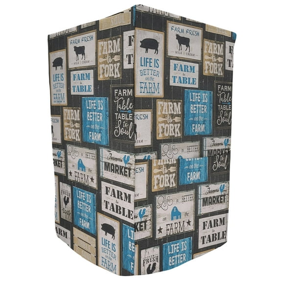 Farm To Table Coffee Maker Cover by Penny's Needful Things (Blue)