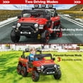 thumbnail image 5 of TROPOW Kids Cars Electric Ride On,4WD Switchable Electric Car for Kids Ages 3+, Kids Electric Vehicles Battery Powered Toy Car,Christmas Gifts for Kids,Red, 5 of 8