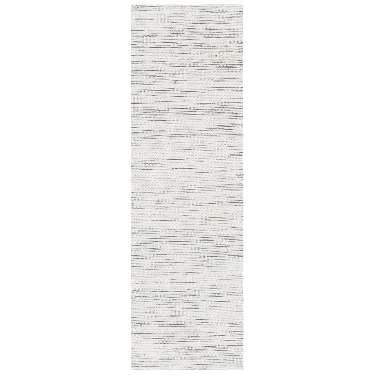 SAFAVIEH Marbella Johann Abstract Striped Area Rug, Grey/Beige, 4' x 6'