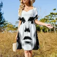thumbnail image 4 of Este es mi disfraz humano. En realidad soy un pato de goma. Dicho divertido. Vestido de manga corta. Vestido de noche para mujer. Vestidos de noche para mujer., 4 of 7