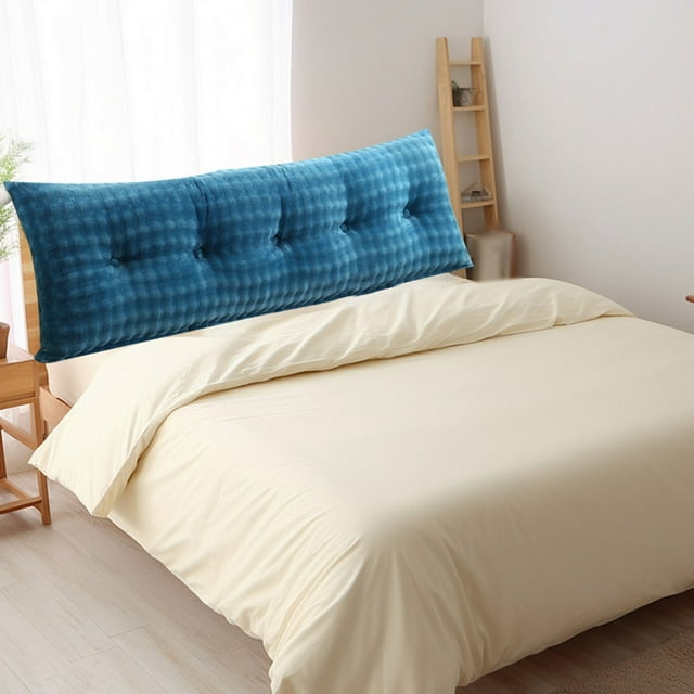BKER Luxurious Cushions Rabbit Fleece Backrest Cushions Headboard Window Seat And Sofa Embroidered Tufted Design Filling