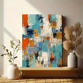 thumbnail image 6 of Teal Blue Orchid Canvas Wall Art, Elegant Flower Print for Living Room, Bedroom, Dining Room, Office and Hotel Decor, 6 of 8