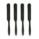 thumbnail image 1 of 4 piezas multifunción espátula de silicona para hornear raspador de pastel cortador de utensilios de cocina para hornear herramientas para pasteles de crema de pastel de mantequilla (negro), 1 of 3
