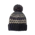thumbnail image 2 of Nooxsoe Women's Pom Hats Thick Beanie Knit Hat Knit Cap Knitted Hats Thick Knitted Soft Hat Windproof Pom Beanie Knit Cuffed Beanie Knitted Cap Knit Hat Women’s Hat Black a, 2 of 4