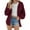 Red, variant on CILENON Long Jackets for Women Trendy Womens Corduroy Jacket Winter Shirt Turtleneck Coat Casual Jackets Warm Jacket With Button (Wine Red,XL)