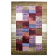 thumbnail image 2 of BNM Rustic Color Block Indoor Non-Slip Washable Area Rug, 4' x 6', Sage, 2 of 5
