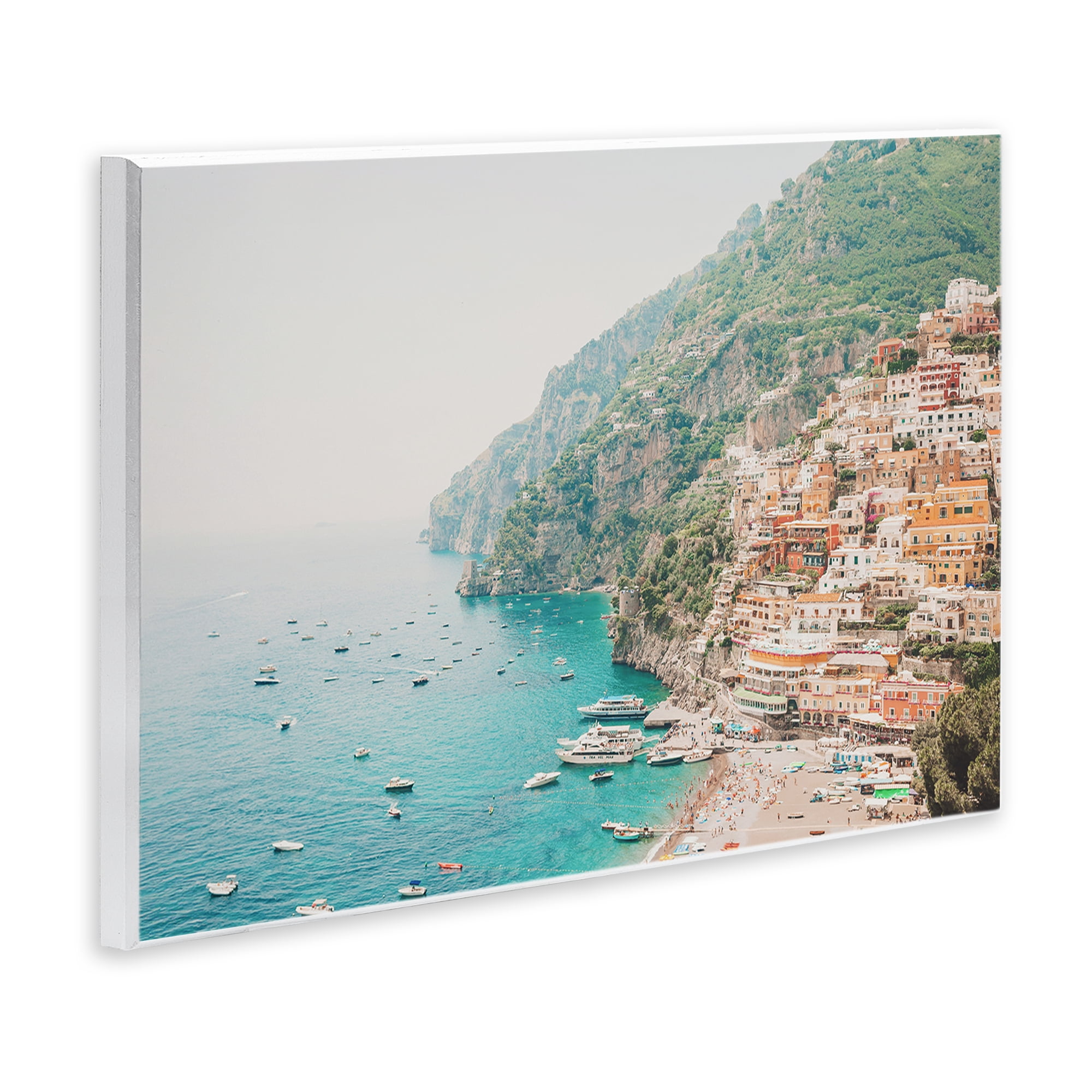 Stupell Industries Amalfi Coast Harbor Cities & Countries Photography Unframed Art Print Wall Art, 15 x 10