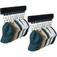 thumbnail image 1 of Hat Rack for Baseball Caps Hat, Organizer Holder for Hanger & Room Closet Display, 1Pack 10 Hat Storage Clips (Black), 1 of 7