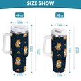 thumbnail image 3 of 30 oz Tumbler With Handle Stainless Steel Insulated Tumbler With Lid for Car Cup Holder Cute Shiba Inu, 3 of 9