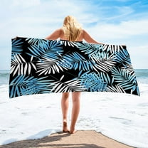 HBBKVI Tropical Beach Towel 30" × 60", Bath Towels for Pool Beach Travel Camping, Large Absorbent Quick Dry Sand Free Towels