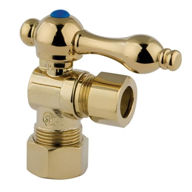 Kingston Brass CC54402 Angle Stop with .62 in. OD Compression x .5 in. OD Compression