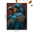 thumbnail image 3 of Mystical Raven Canvas Art, Black Crow Portrait, Gothic Bird Home Wall Decor, 3 of 8
