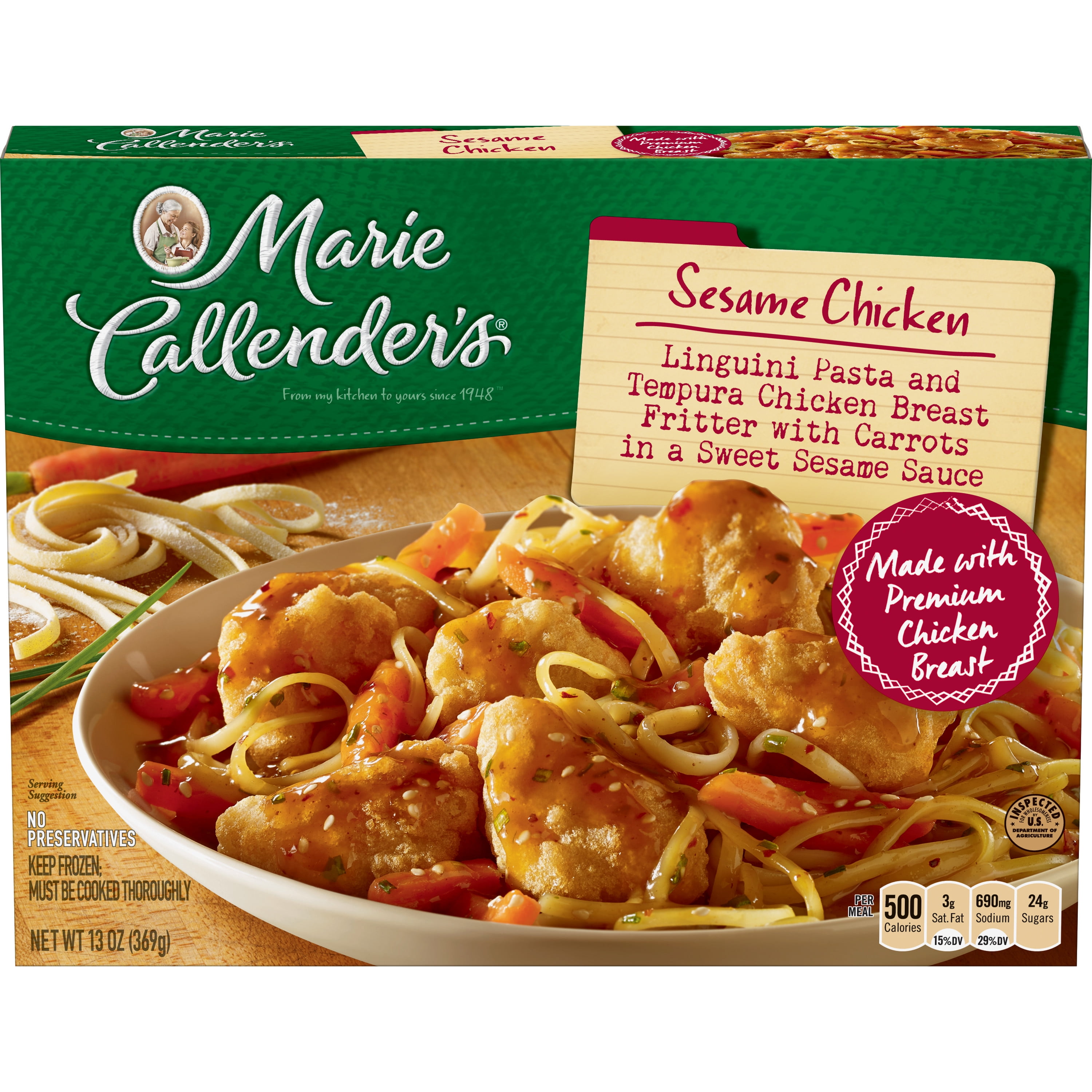 Marie Callenders Frozen Dinner Sesame Chicken 13 Ounce ...