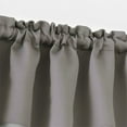 thumbnail image 3 of Modern Style Valance Curtains, AUCHEN Ultra Elegant Solid Color Short Curtain Valance, Pocket Valances for Windows - Bathroom, Living Room and Kitchens - 52" x 18",2 PCS, 3 of 6