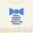 thumbnail image 4 of Inktastic Happy First Mother's Day, Mommy Bow Tie Girls Baby Dress, 4 of 5