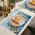 thumbnail image 3 of Lighthouse Placemats Set of 6 Nautical Ocean Table Mats Washable Coastal Place Mats for Home Party Indoor Kitchen Dining Table Decoration 12x18 Inch, 3 of 6
