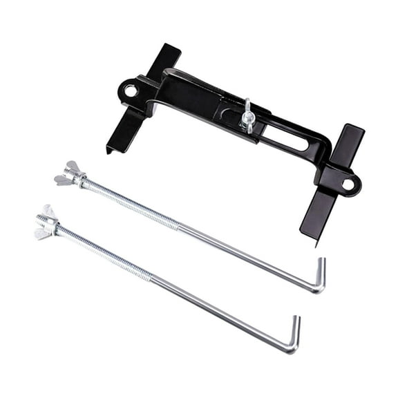 Car Battary Hold Down Mount Car Battery Holder Sturdy Hex Nuts Protective Caps Durable Battery Tie Down Set for Automotive Truck Parts