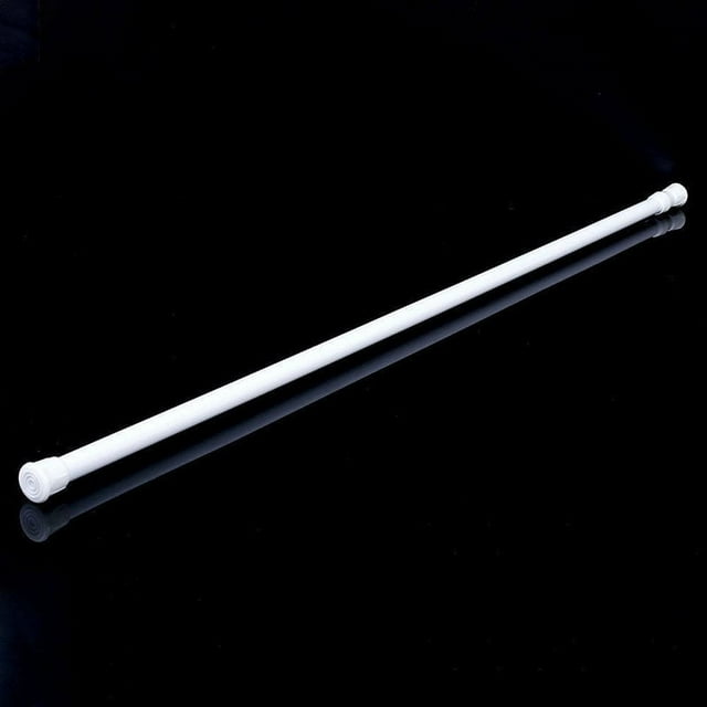 Tringle à Rideau Réglable 55-90cm Barre de Salle de Bain à Ressort en Métal Tringles Télescopiques Extensibles pour Douche