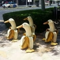 thumbnail image 5 of Eummy 1/2 pcs Creative Art Banana Duck Statue Cute Decorative Figurine Sculpture Garden Yard Outdoor Ornament, 5 of 7