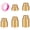 Copper color, variant on Small Brass Extension Coupling Strong Male Female Threaded Adapter High Pressure Hot Water Systems for Tight Spaces