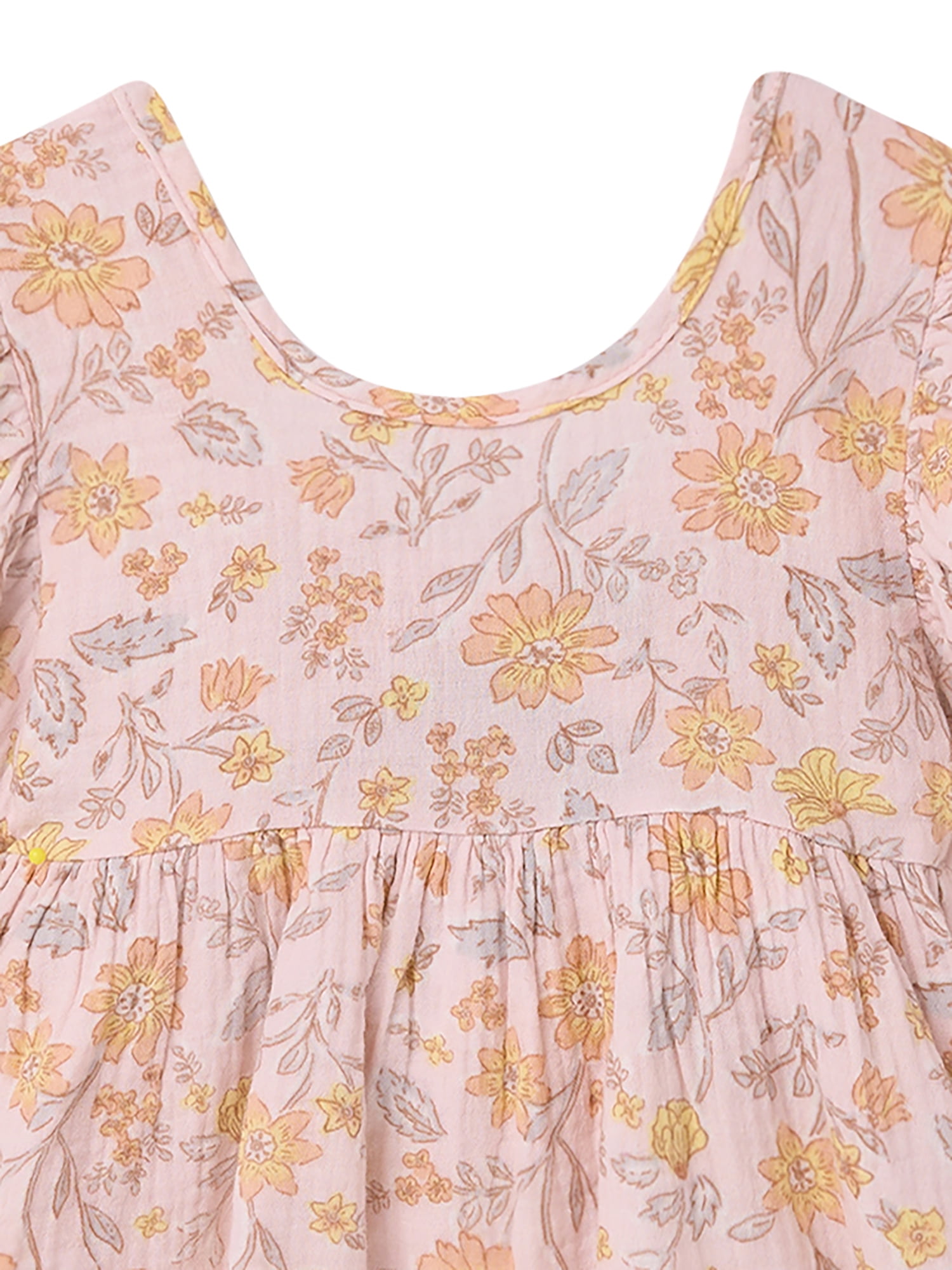 Modern Moments by Gerber Toddler Girl Top and Short Outfit Set with Crossback Detail, 2-Piece, Sizes 12 Months - 5T