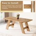 thumbnail image 6 of 71in Rectangular Dining Table, LEAGHOME 6-8 Seater Kitchen Table, Family Dinner Table for Dining Room, Multifunctional for Home Office & Conference Use, Walnut, 6 of 9