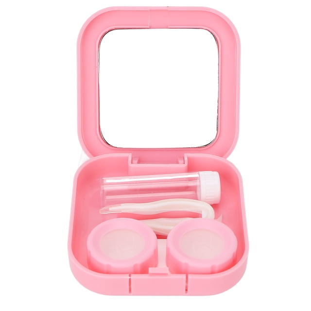 Estuche para lentes de contacto BuyWeek portátil con pinzas y aplicador