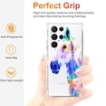 thumbnail image 2 of Coloured Cool Horse Clear Case for Samsung Galaxy S23 Ultra,Aesthetic Art Design Case for Men Women,Unique Trendy Transparent TPU Bumper Case Cover, 2 of 5