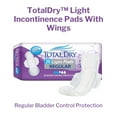 thumbnail image 4 of TotalDry Female Incontinence Pads with Wings, Light Absorbency, 11", 20 Count, 1 Pack, 4 of 6