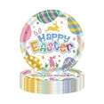 thumbnail image 2 of 20 Count Easter Paper Plates Heavy Duty Easter Dinnerware Sets With Easter Eggs Bunny For Spring Holiday Easter Party Supplies Disposable Platters Set, 2 of 6