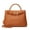 05Brown, variant on Woven Bag for Women Shoulder Purse: Vegan Leather Handbag - Handmade Tote Bag - Elegant Satchel Bag with Bowknot (Khaki Color)