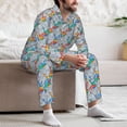 thumbnail image 7 of KLL cartoon Elephant Sleepwear Mens Flannel Pajamas,Long Cotton Pj Set-X-Large, 7 of 7