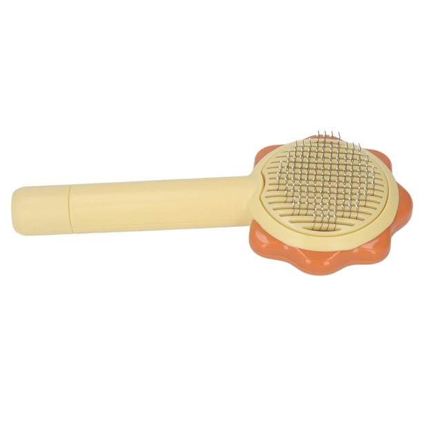 Cat Grooming Brush, Self Cleaning Hair Removal Pet Shedding Brush For