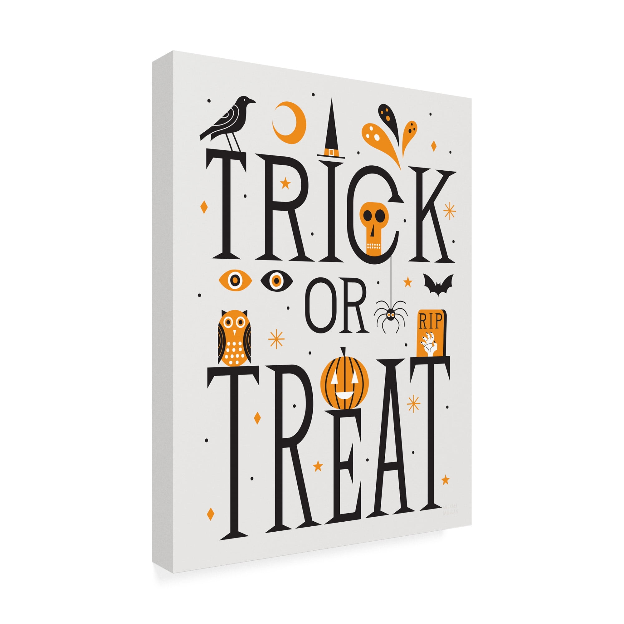 Trademark Fine Art 'Festive Fright Trick or Treat I' Canvas Art by Michael Mullan