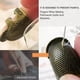 thumbnail image 4 of Sewing Thimble Finger Protector Adjustable Finger Metal Shield Protector Pin Needles Sewing Quilting Craft Tools(2 pcs), 4 of 5