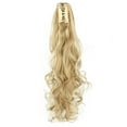thumbnail image 3 of SHCKE 24" Ponytail Extension Claw Clip Long Curly Wavy Hair Extension Jaw Clip Ponytail Synthetic Hairpiece, 3 of 4