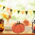 thumbnail image 4 of Knitted Pumpkin Decor,Fall Mini Crochet Pumpkins,Artificial Polyester Fall Thanksgiving Decoration for Crafts Rustic,Farmhouse Fall Thanksgiving Centerpiece for Table Mantel Indoor(Orange), 4 of 6