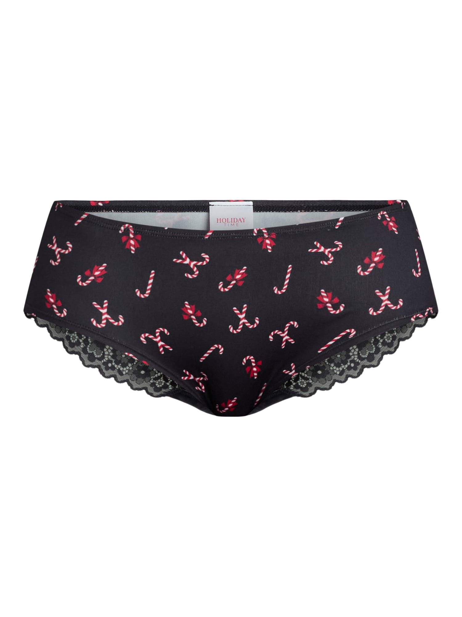 Holiday Time Women's Micro and Lace Hipster Panties, 3-Pack, Sizes S-2XL