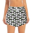 thumbnail image 3 of Uemuo Panda Bear Pattern Women's Athletic Shorts High Waisted Running Shorts with Liner Pockets Gym Elastic Workout Shorts-X-Large, 3 of 9