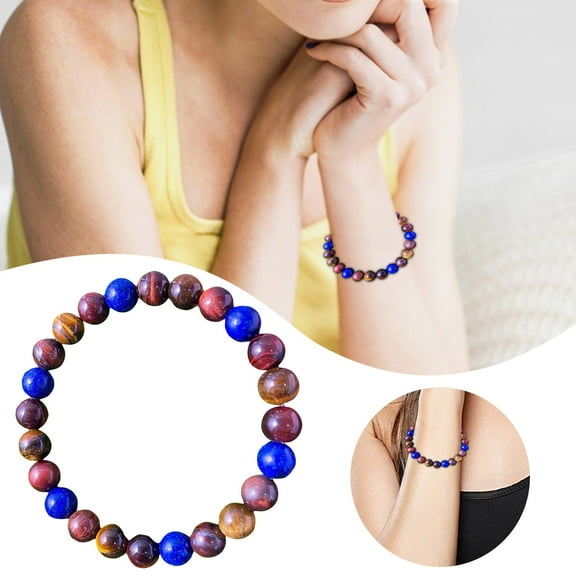 Solar System Planets Bracelet, Eight Planet Galaxy Stone Bead Bracelet, Astronomy Themed Stretch Bracelet for Women Men, Birthday Holiday Gift